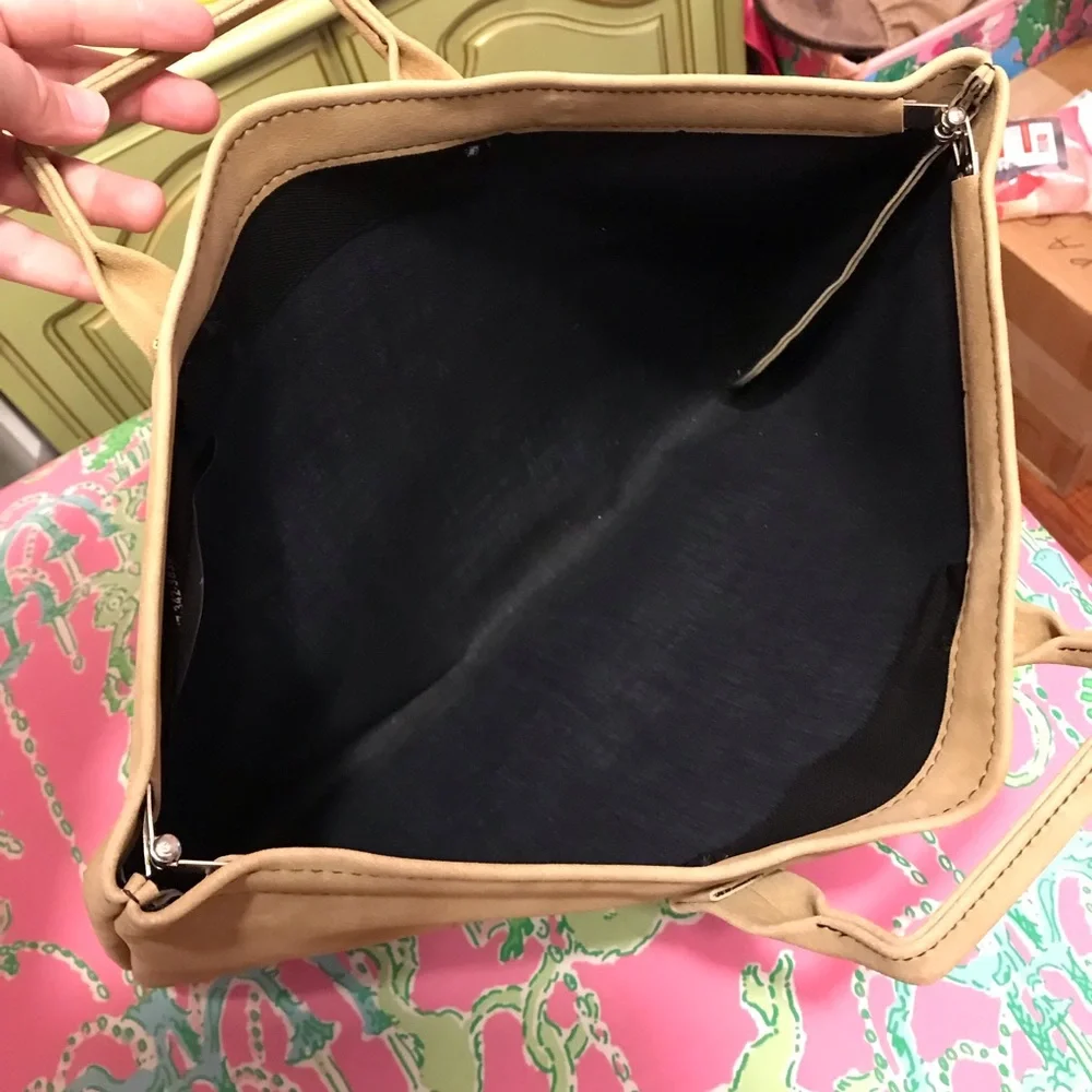 Vintage Hazel Tan Portfolio Document Briefcase